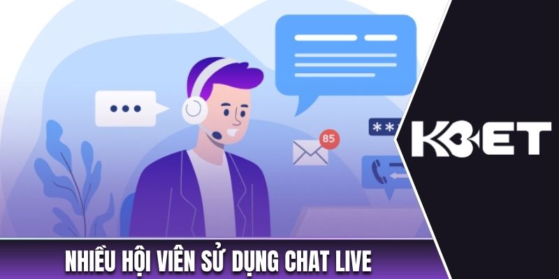 Nhiều hội viên sử dụng chat live